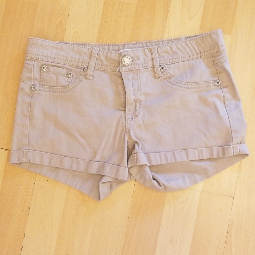 Bongo Khaki Shorts Roll Up Hem Sz 7